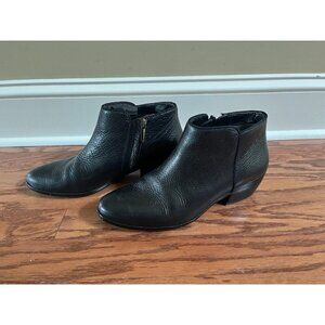 Sam Edelman Black Leather Booties